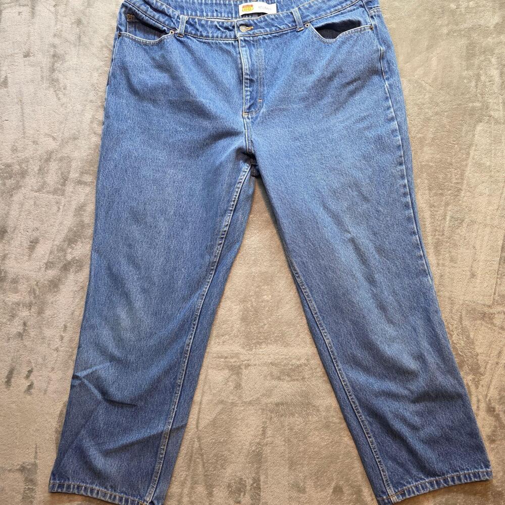 Route 66 Relaxed Fit Jeans Womens 22A Blue Medium Wash Straight Leg Denim Casual
